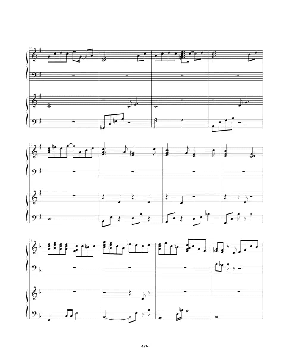 TO YOU（双钢琴）