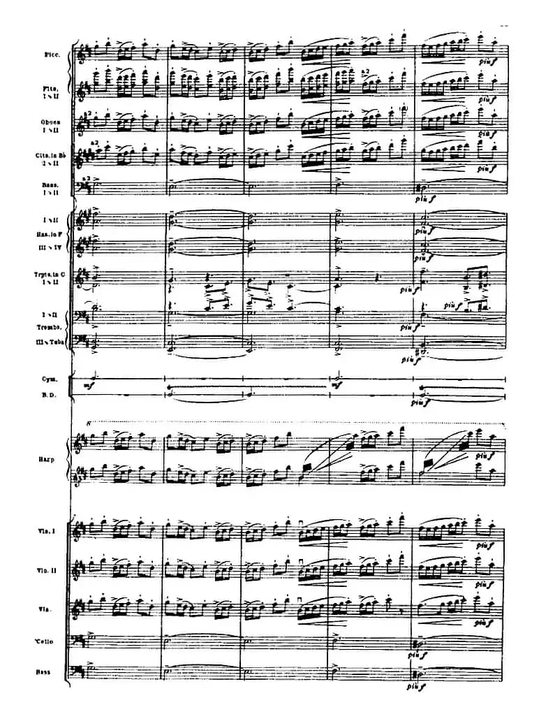 浦塞尔主题变奏与赋格曲（P31-P65）（管弦乐队总谱）