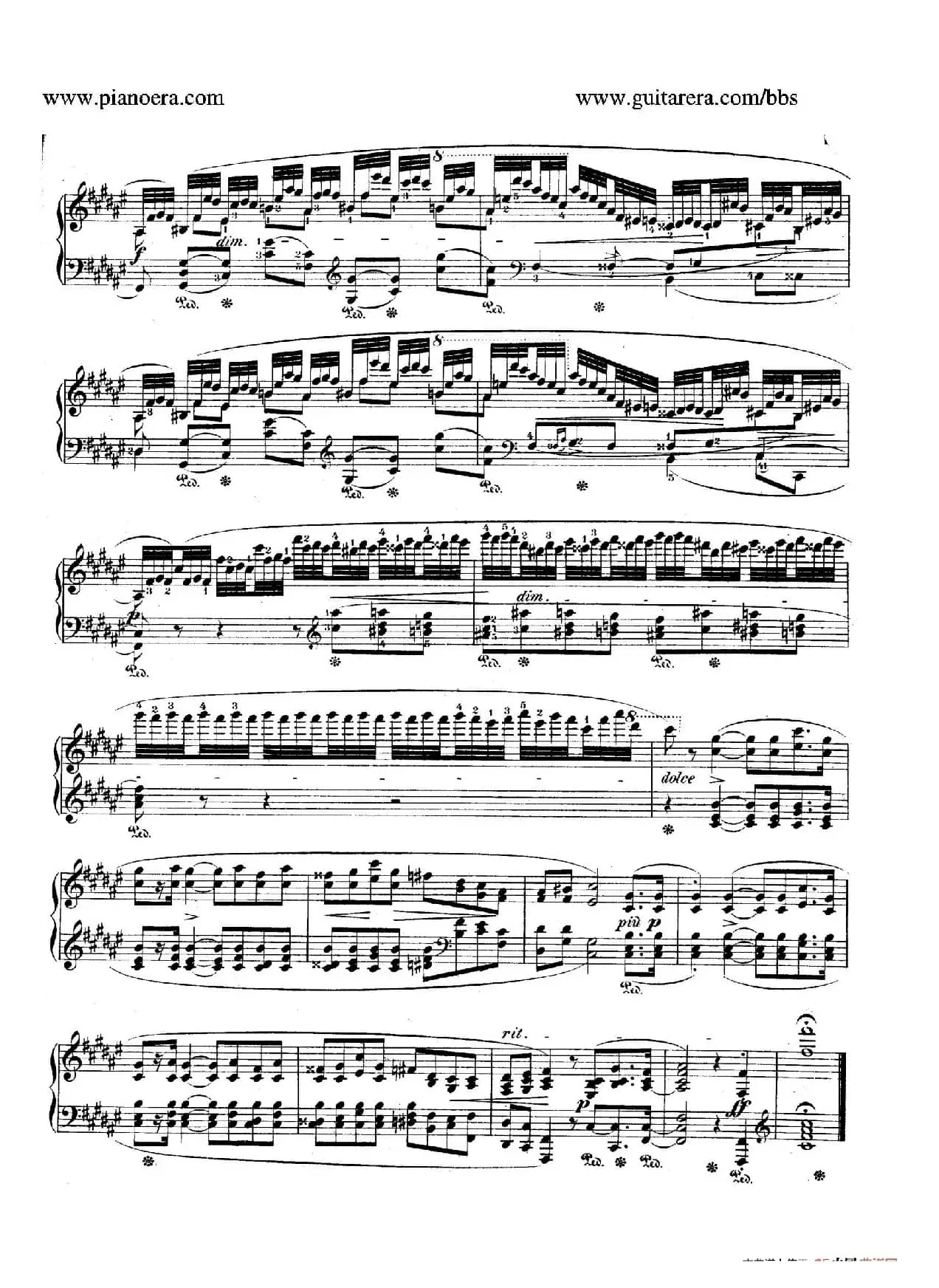 Impromptu no.2 in F-Sharp Major Op.36（升F大调第二即兴曲）