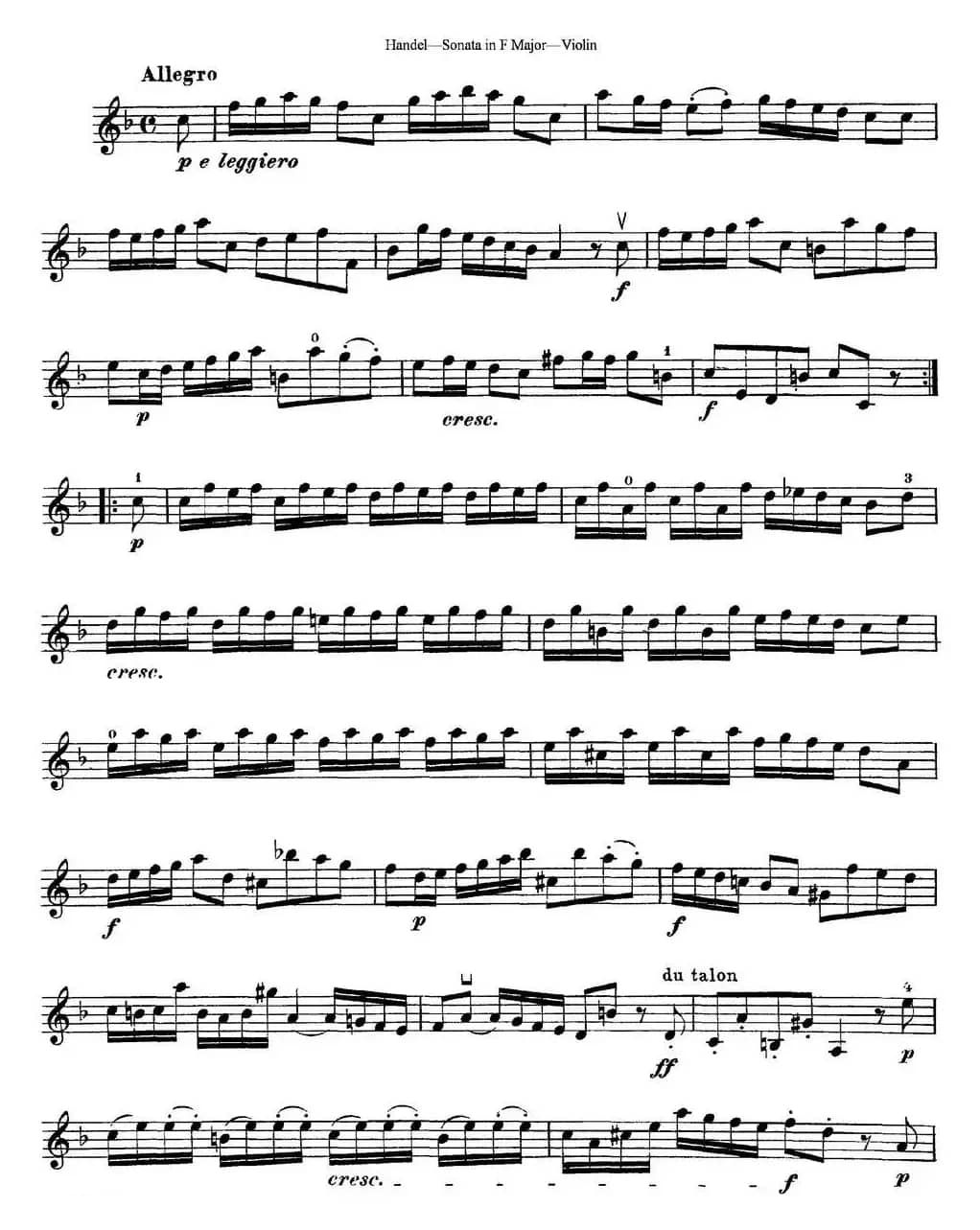 Violin Sonata No.3 in F major