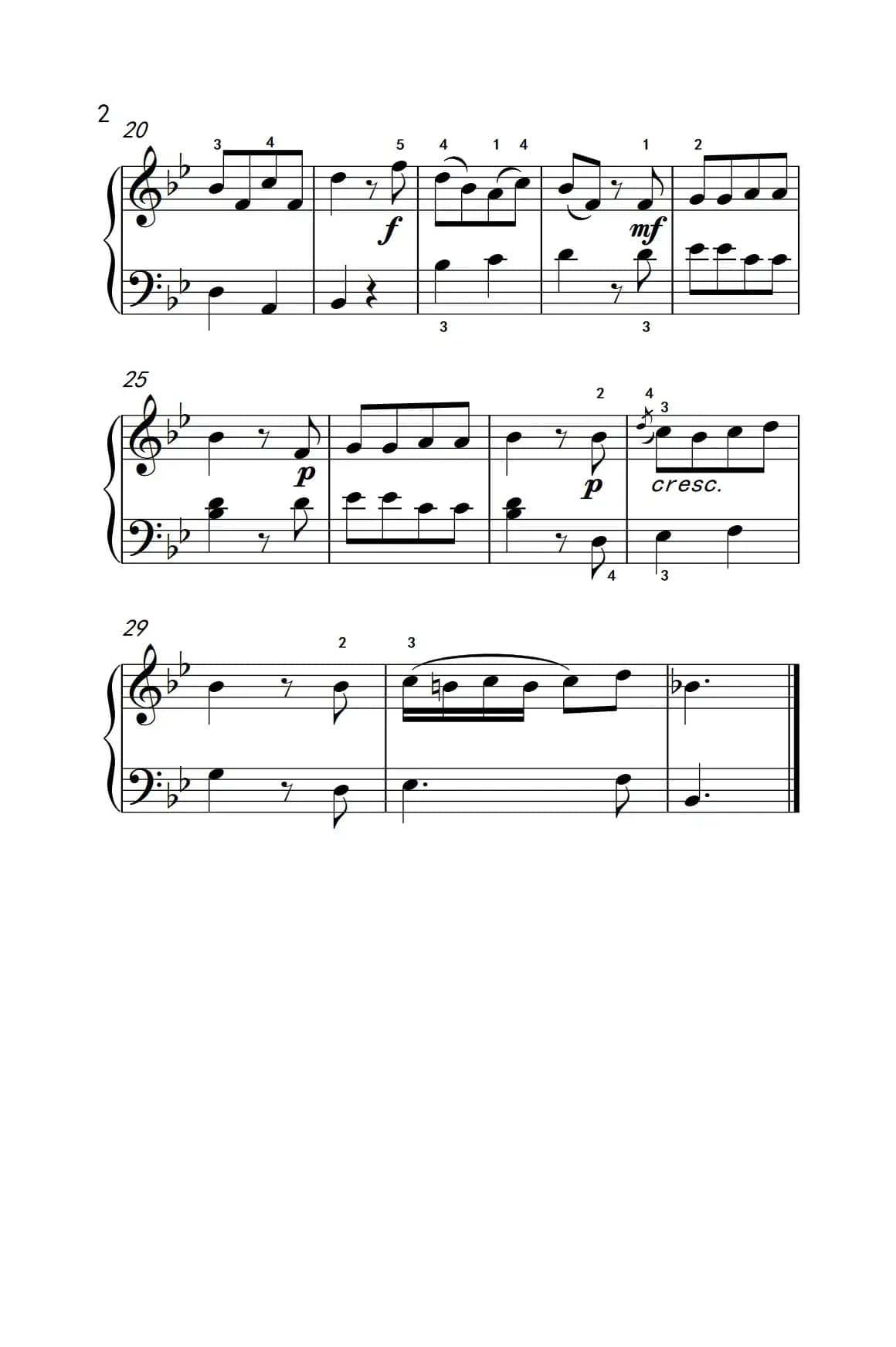 回旋曲（约翰·汤普森 成人钢琴教程 第二册）