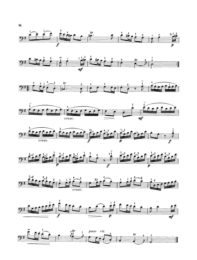 马尔切洛G大调奏鸣曲 （大提琴）