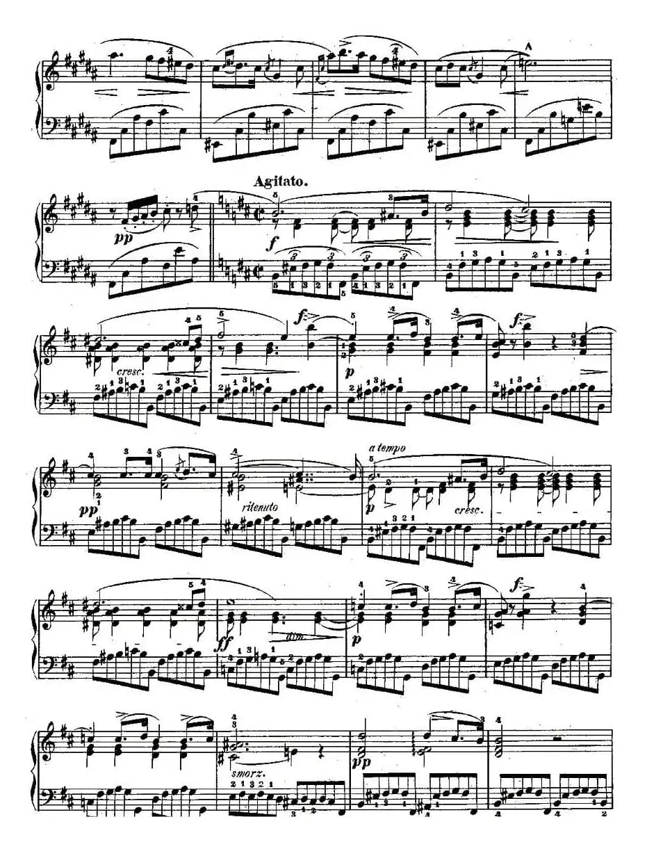 降B大调夜曲Op.9-3（Trois Nocturnes）