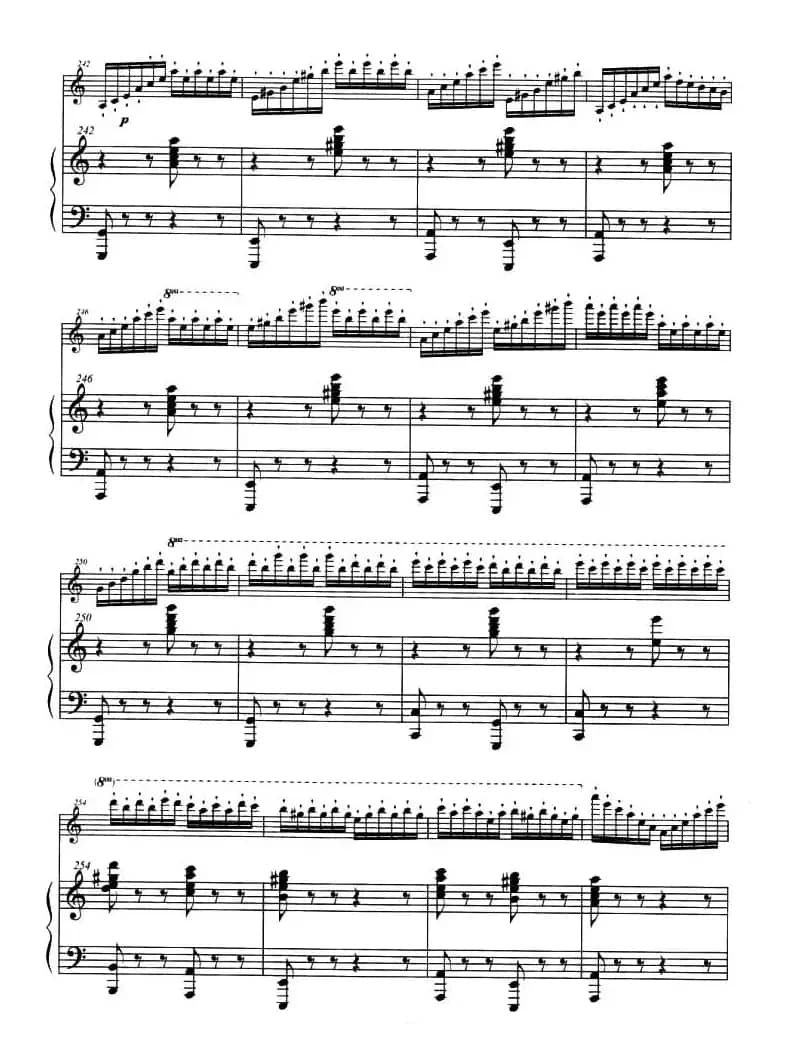 巴斯克随想曲（钢琴伴奏小提琴谱）