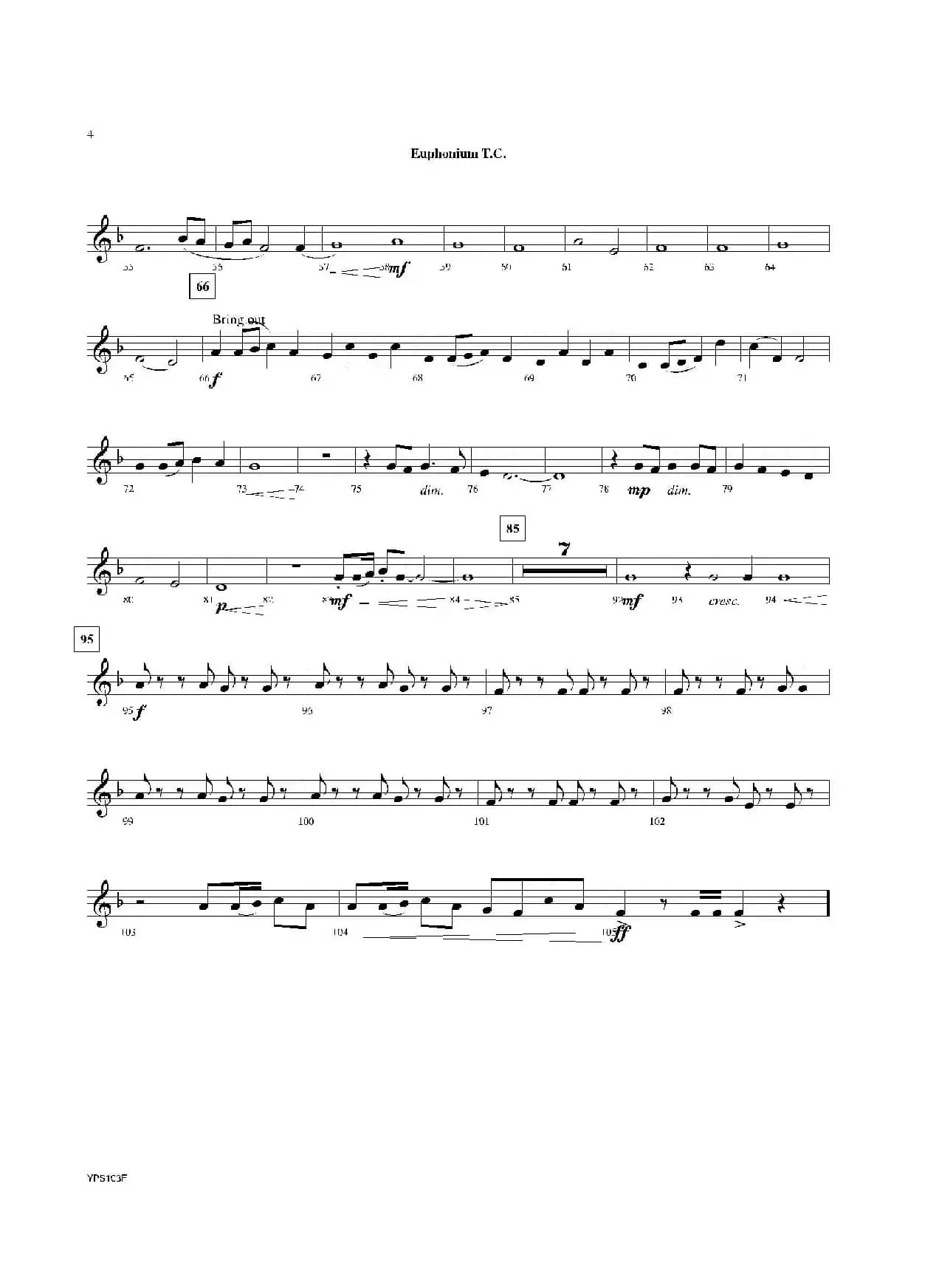 Dance of Harlequins（次中音号分谱）