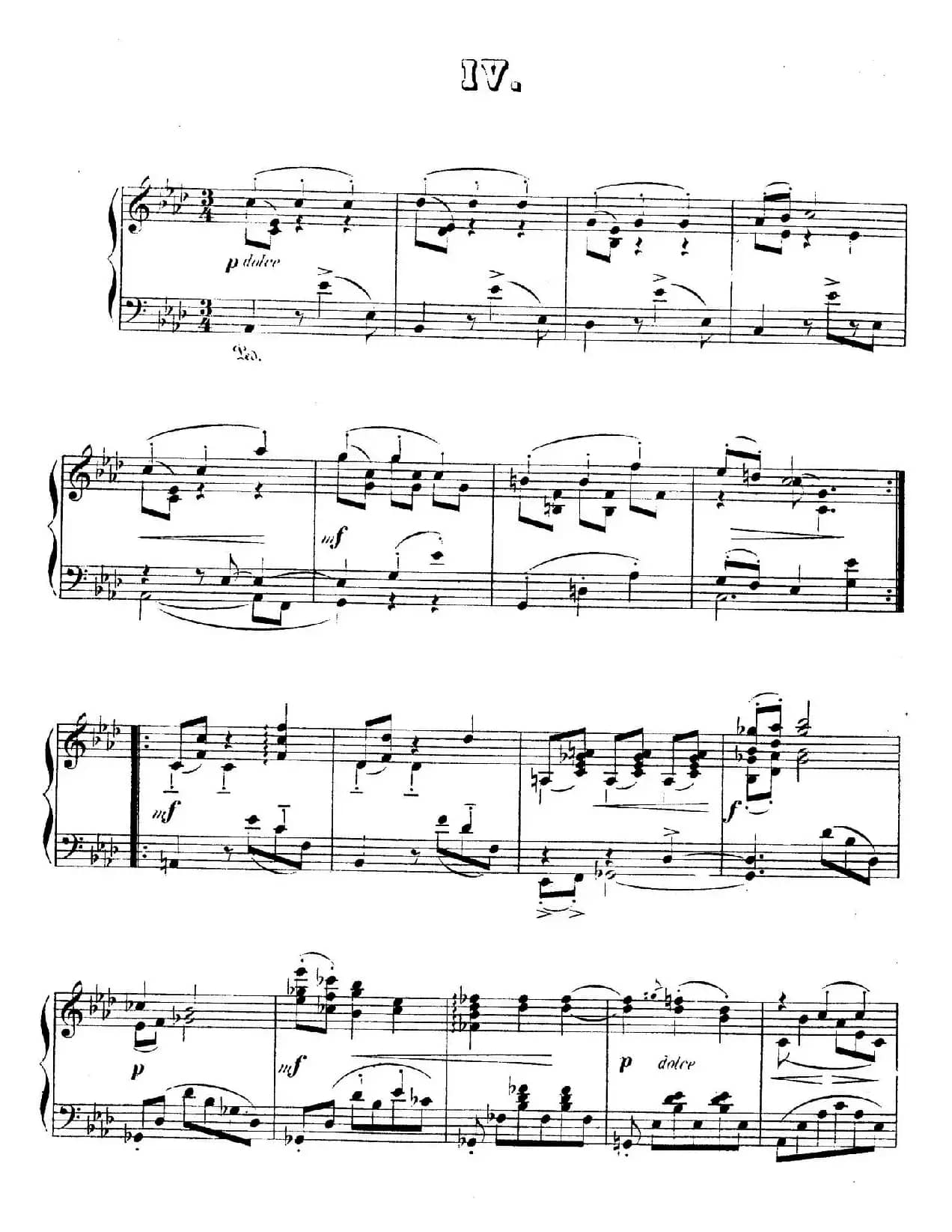 Waltzes Op.23（圆舞曲集·4、降A大调）