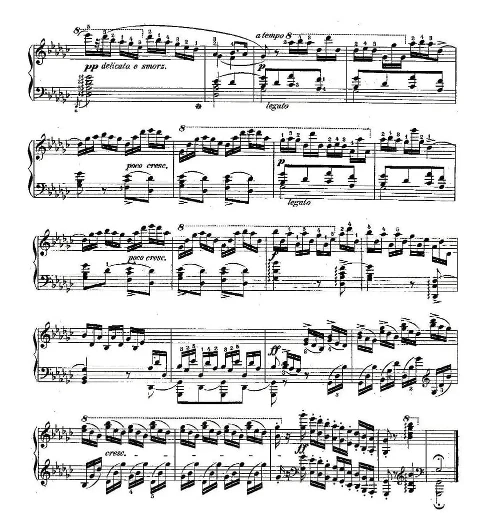 肖邦钢琴练习曲，Op.10之五