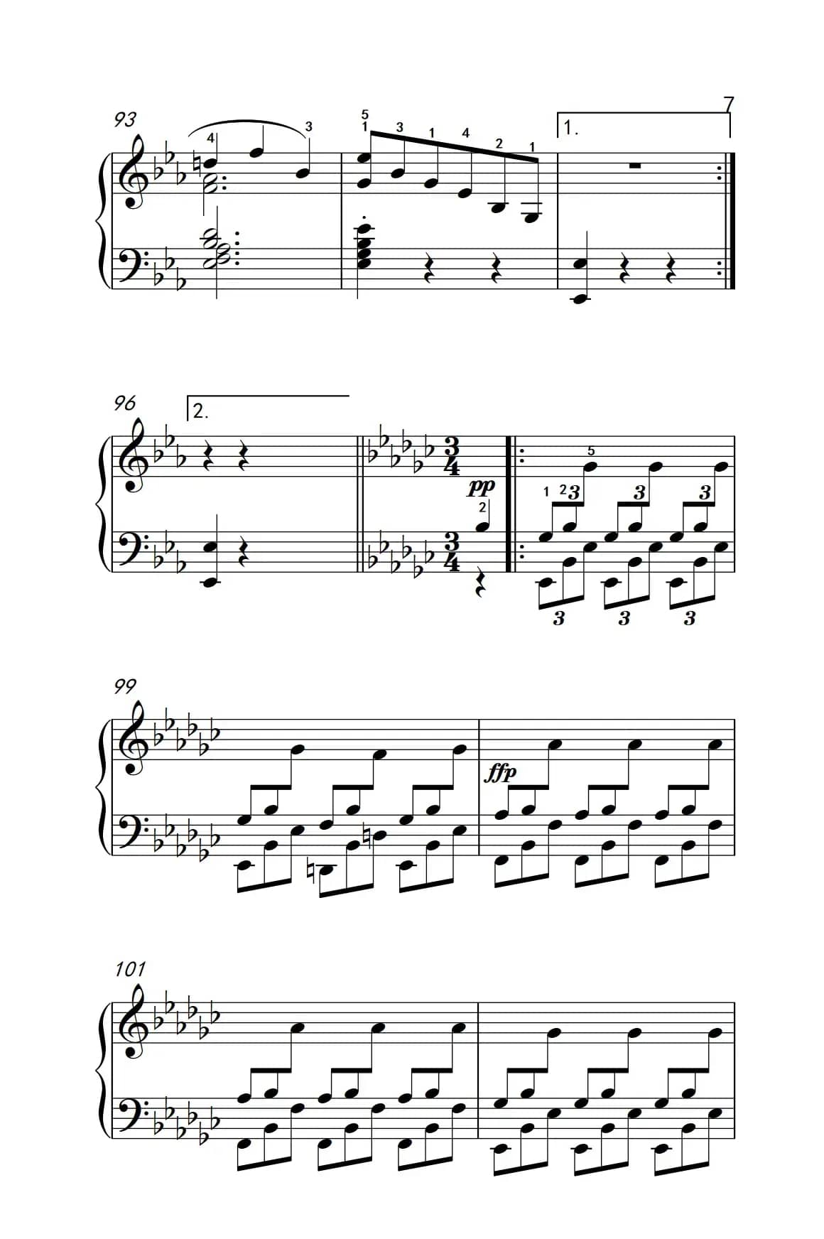 奏鸣曲 Opus 7 第三乐章（贝多芬奏鸣曲集 2）