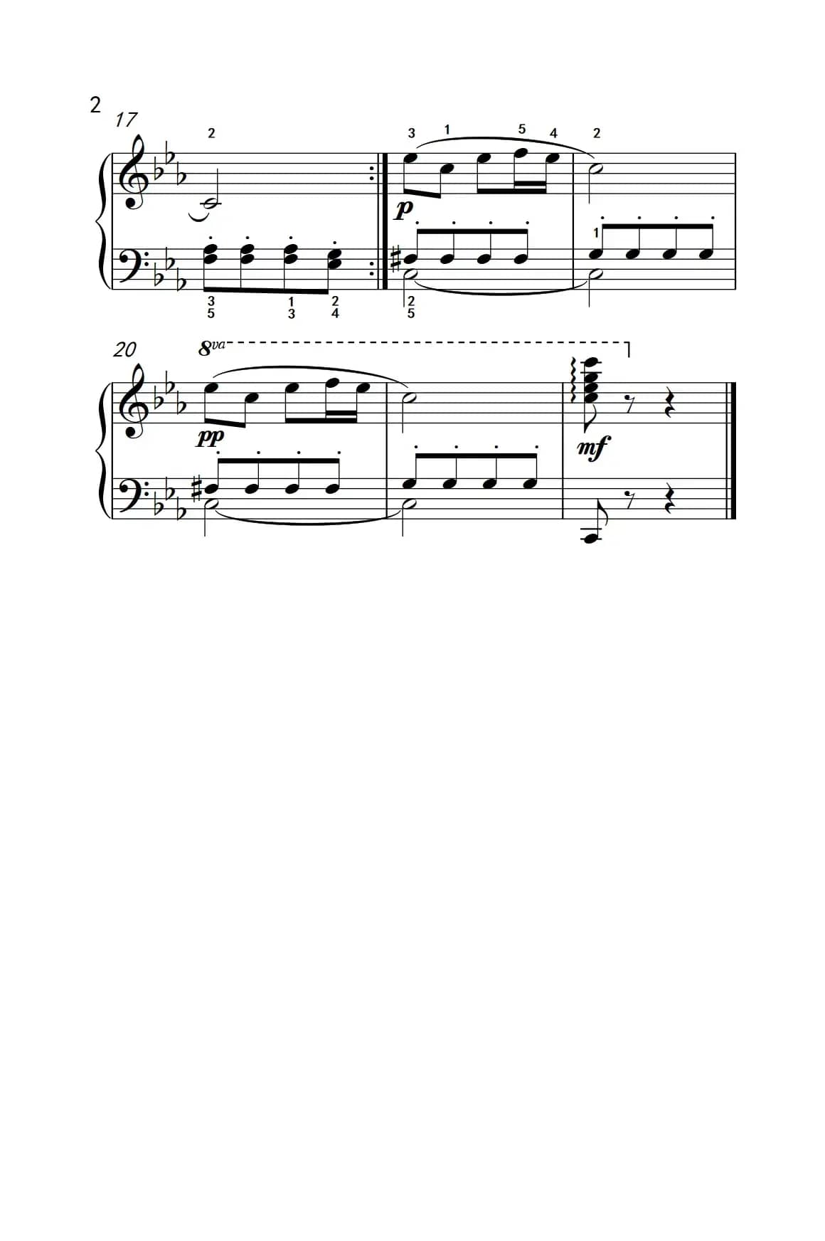 采茶扑蝶（约翰·汤普森 成人钢琴教程 第二册）