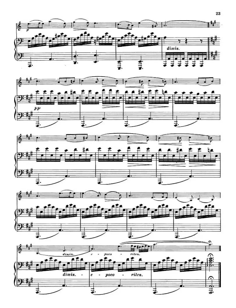 NOCTURNE（夜曲）（布格缪勒作曲版）（小提琴+钢琴伴奏）