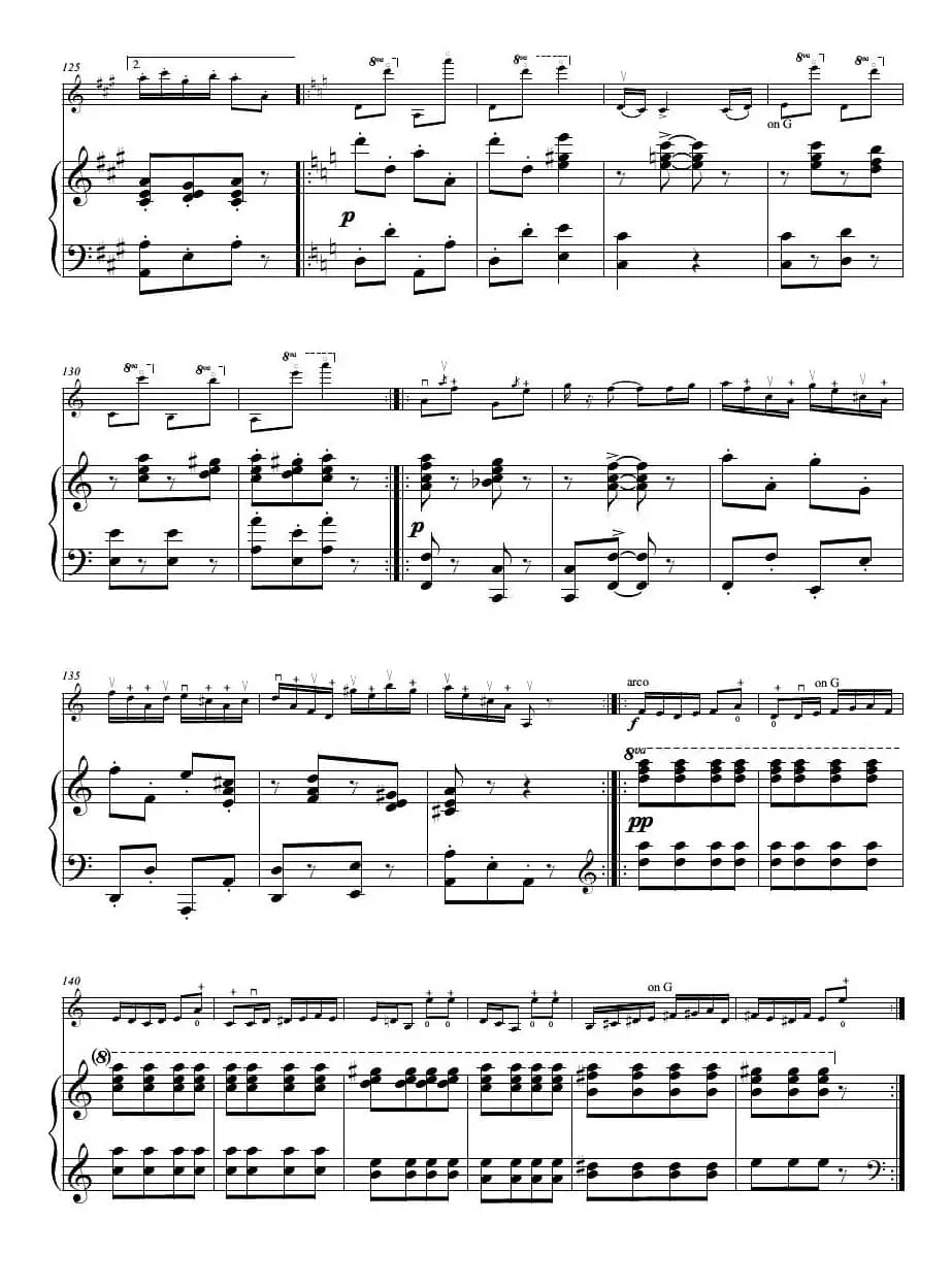 流浪者之歌（小提琴+钢琴）