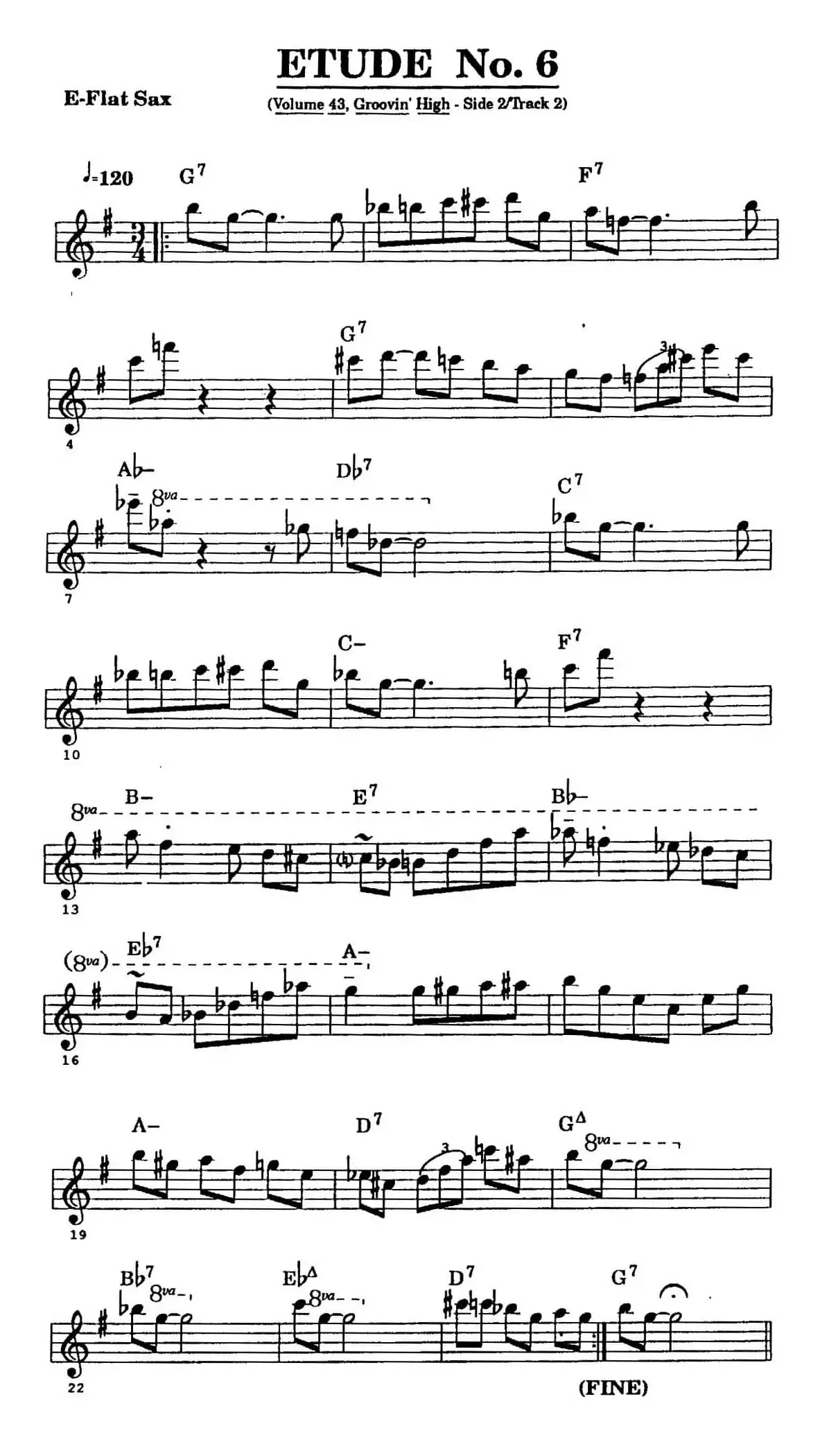ETUDE No.6（中音萨克斯超吹练习曲）
