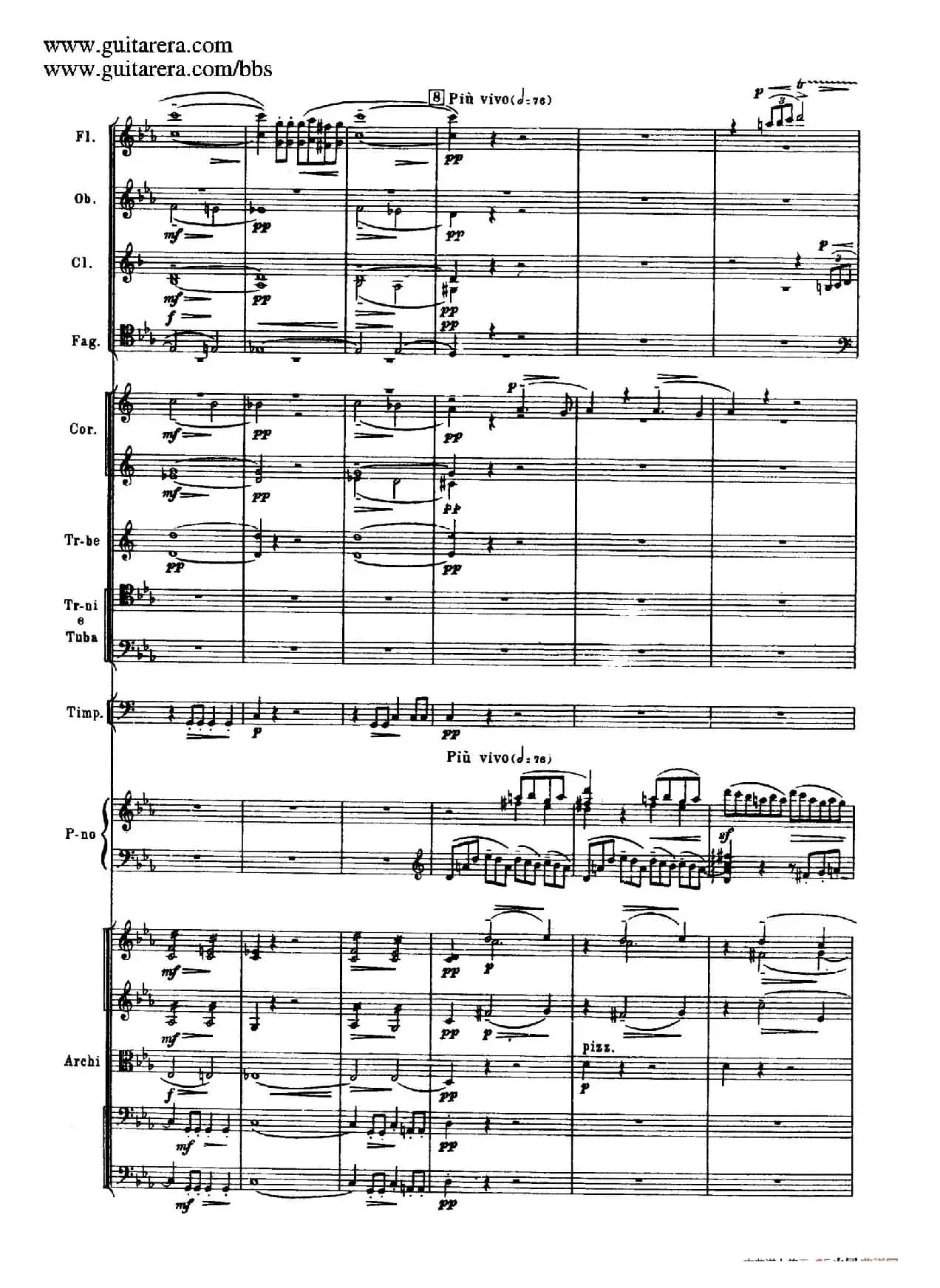 c小调第二钢琴协奏曲 Op.18（第一乐章总谱·P19——27）