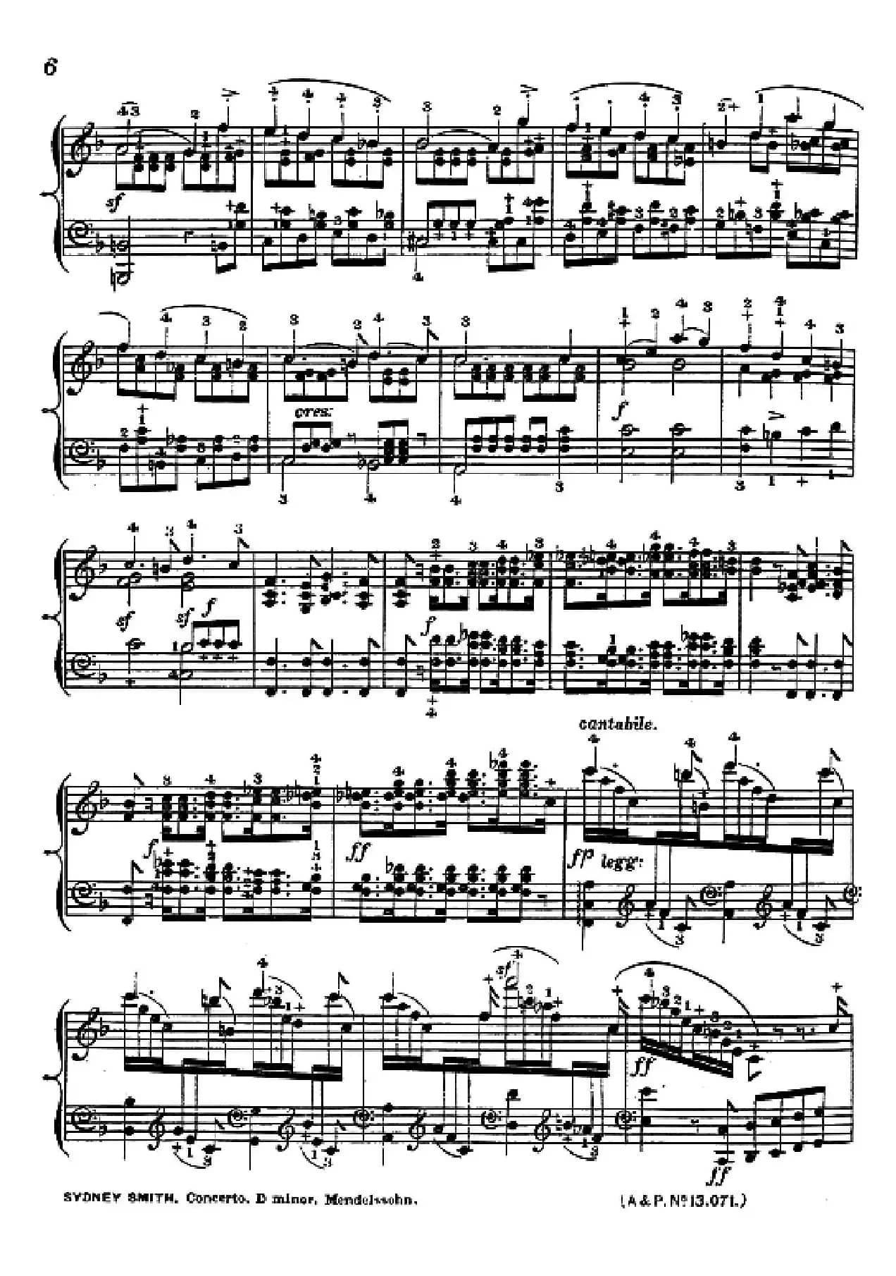 d小调第二钢琴协奏曲(钢琴独奏版)