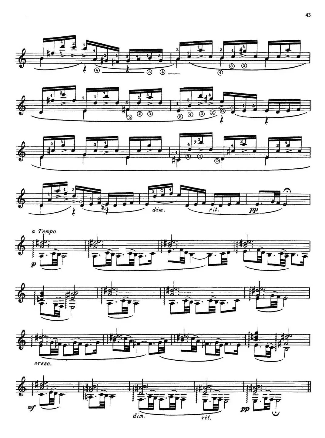 Joaquin Rodrigo Music for Guitar（罗德里戈吉他音乐P38-46）（古典吉他）