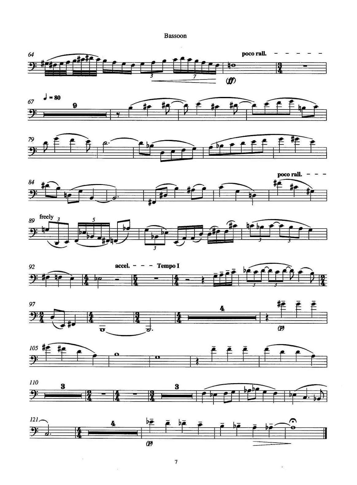 巴松双簧管与钢琴三重奏（2）（巴松分谱）