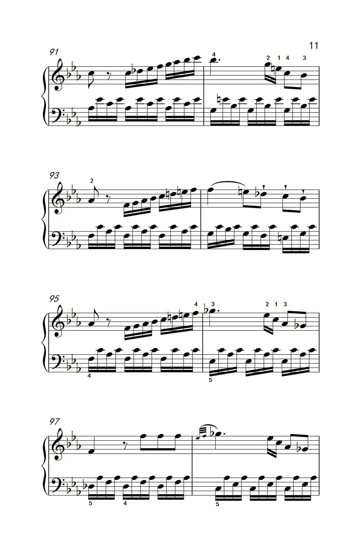 第八级2.♭E大调奏鸣曲 第一乐章 Hob.XVI 49（中央音乐学院 钢琴（业余）考级教程 7-9级）