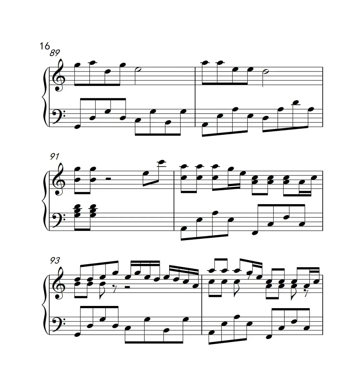 自由飞翔（《弹吧音教》制谱版）