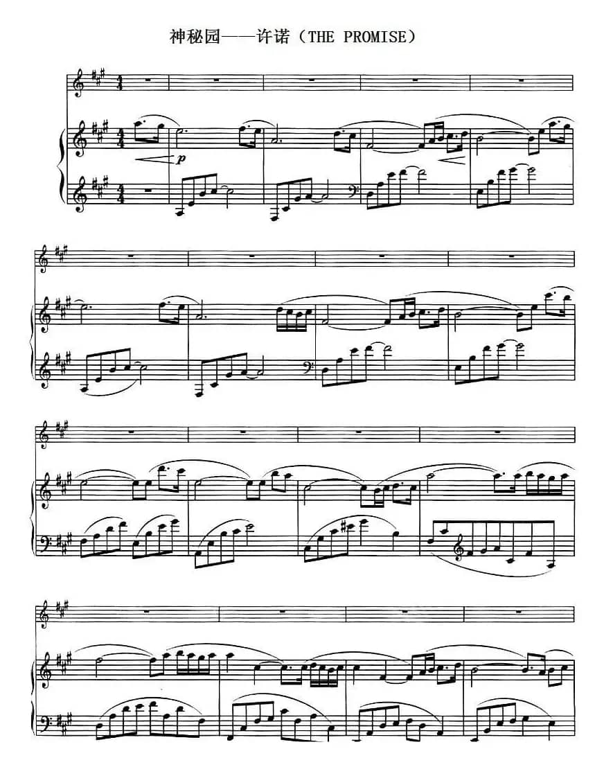 神秘园——许诺（THE PROMISE）