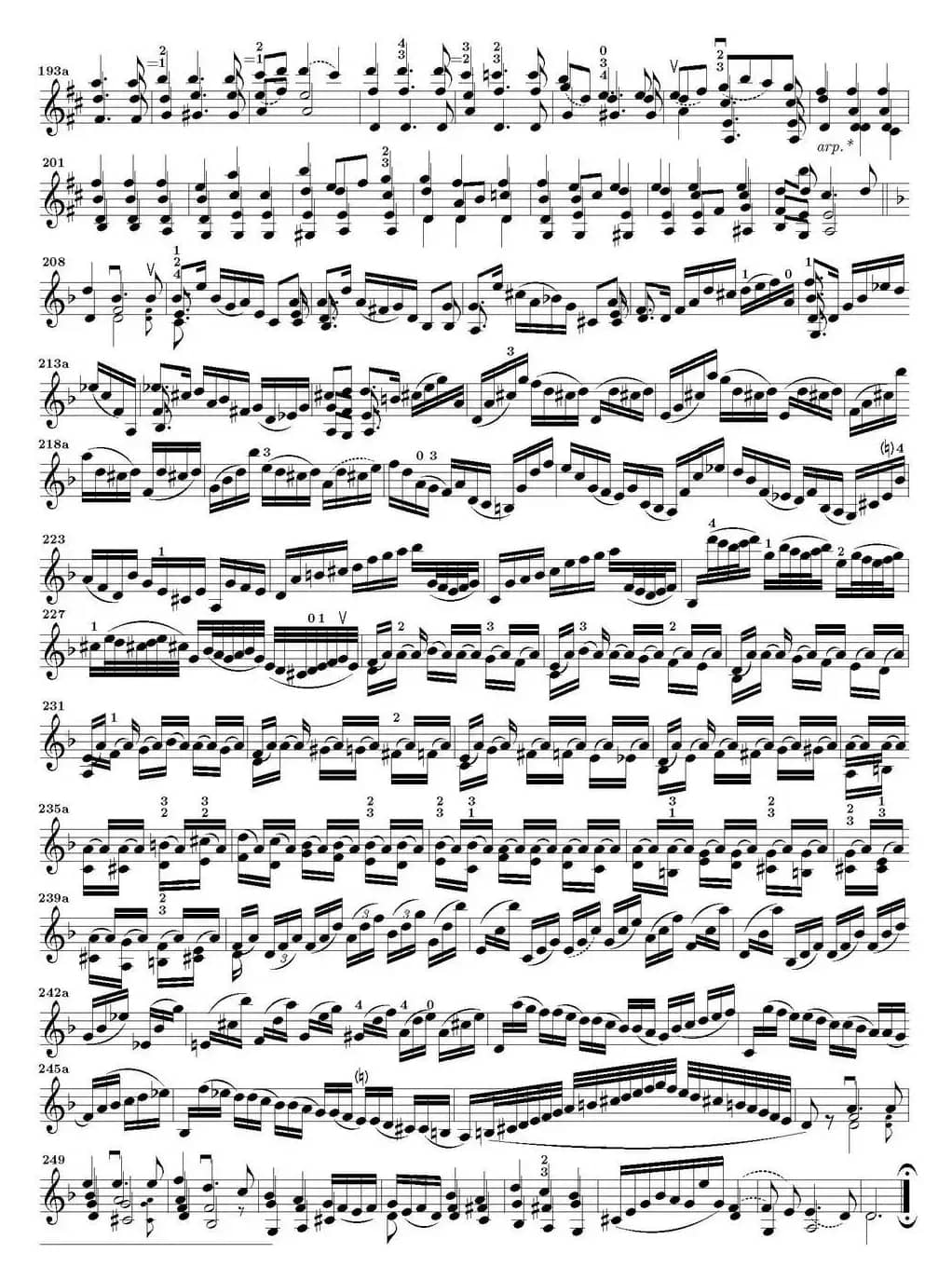 Bach Sonata BWV1004（无伴奏小提琴组曲）