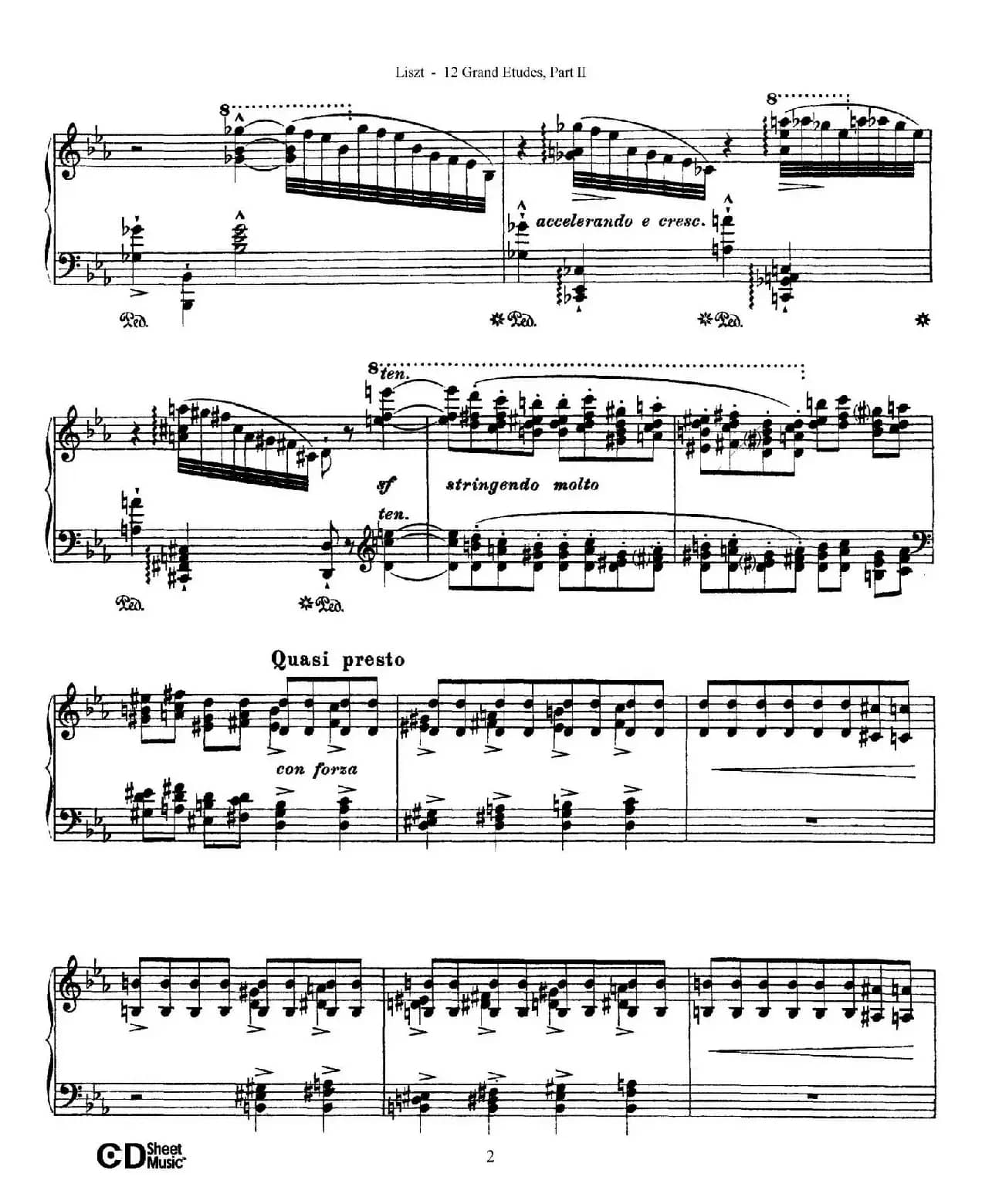 12 Grand Etudes S.137（12首华丽的练习曲·7）