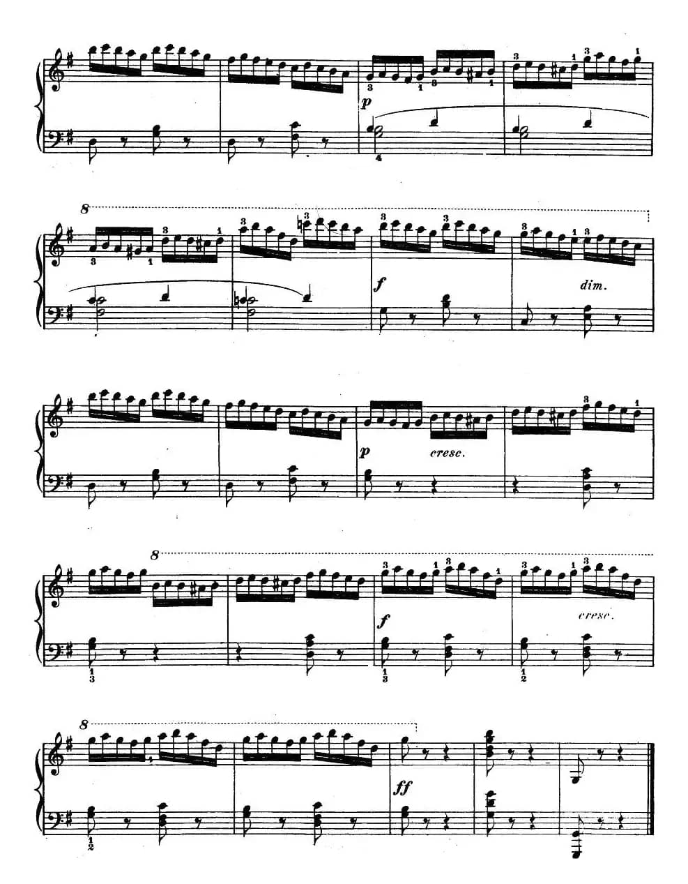 《车尔尼钢琴手指灵巧初步练习曲》OP.636-17