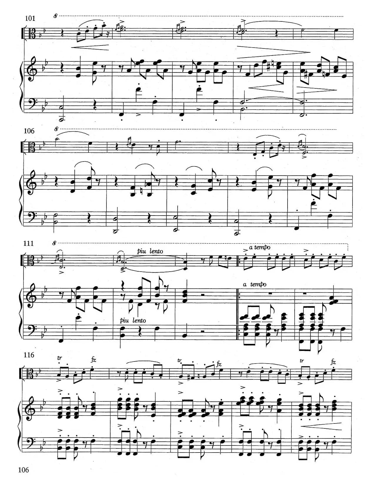 爱的欢乐（中提琴+钢琴伴奏）