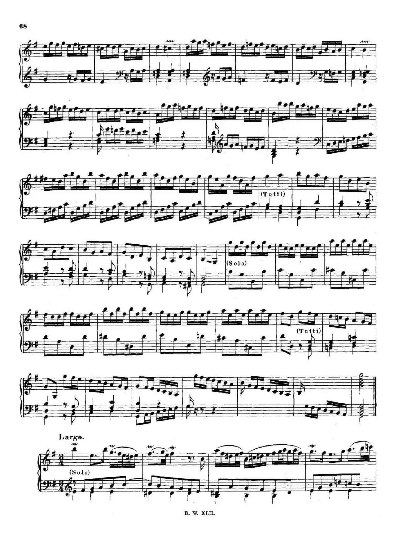 16 Concertos  BWV 972-987（十六首为独奏古钢琴而作的协奏曲）（P1——10）