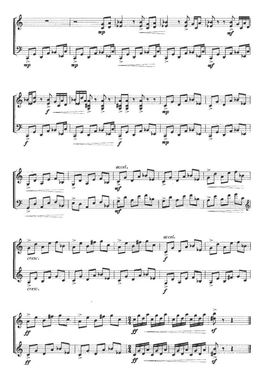 五度二重奏（大提琴）