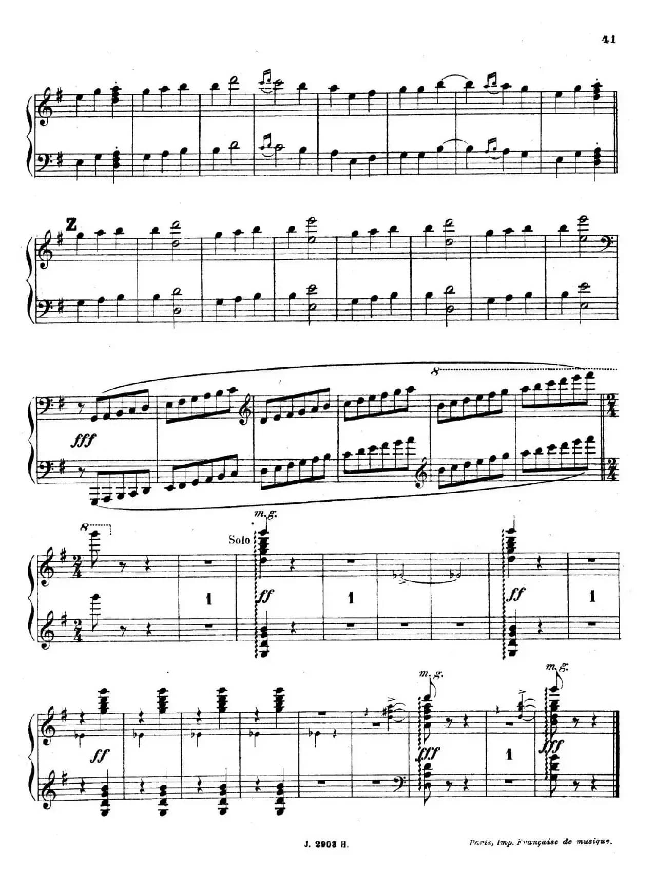 Symphony on a French Mountain Air Op.25（法国山歌交响曲·钢琴独奏·Ⅲ）