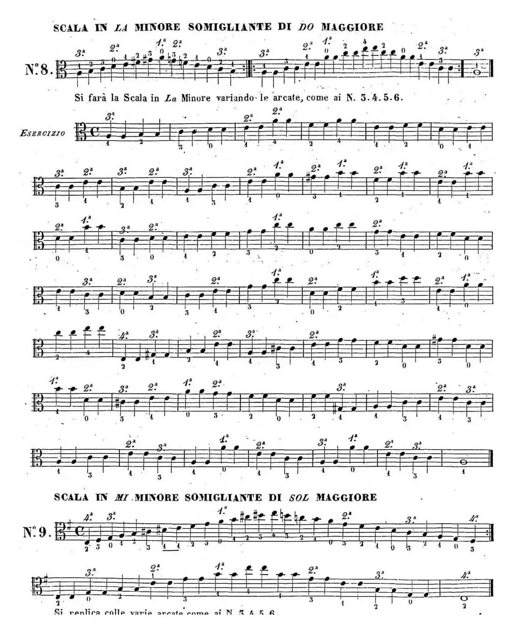 卡瓦利尼《中提琴演奏教程》练习曲