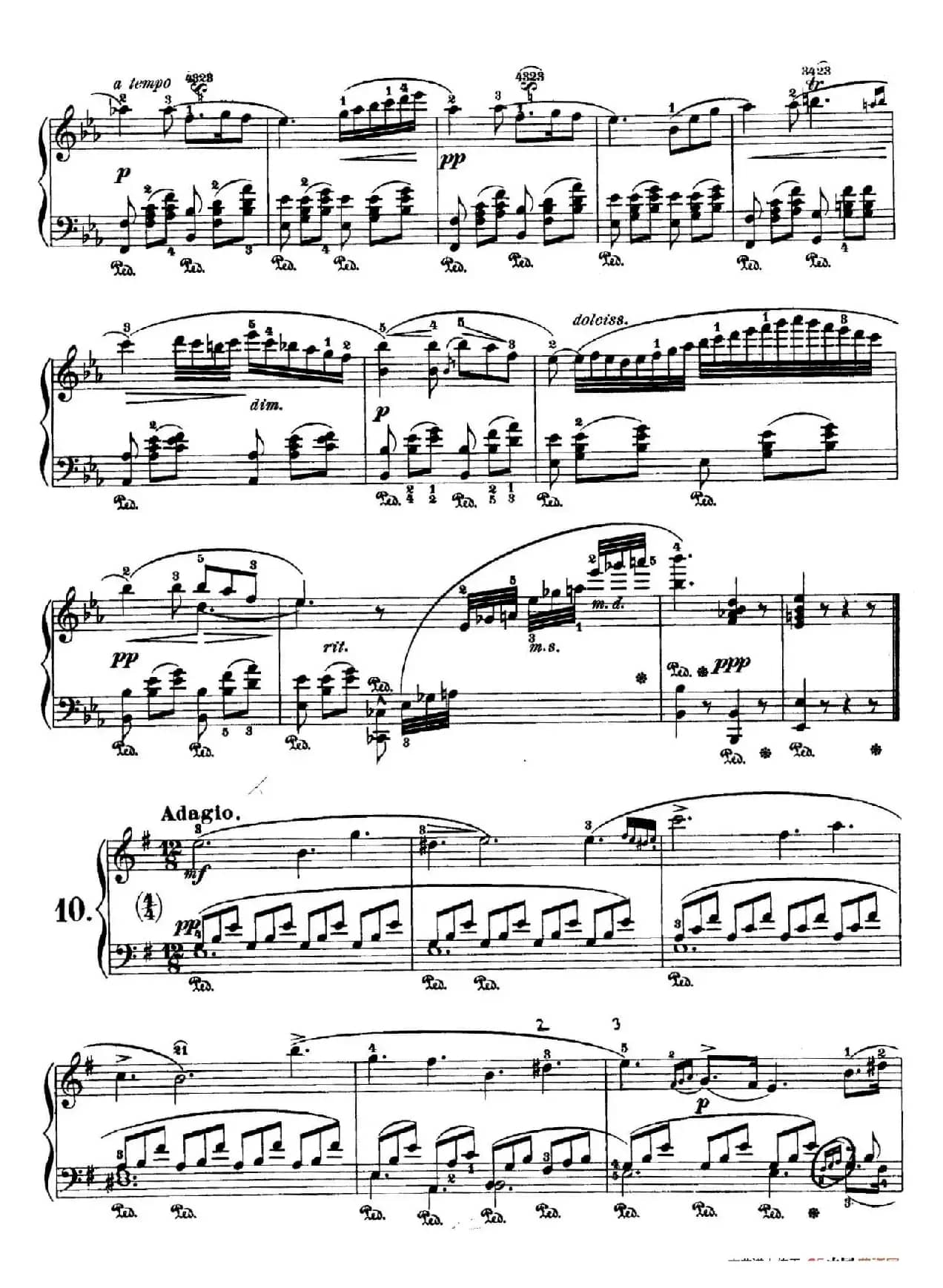 Nocturne No.10 in e Minor（e小调第十号夜曲）