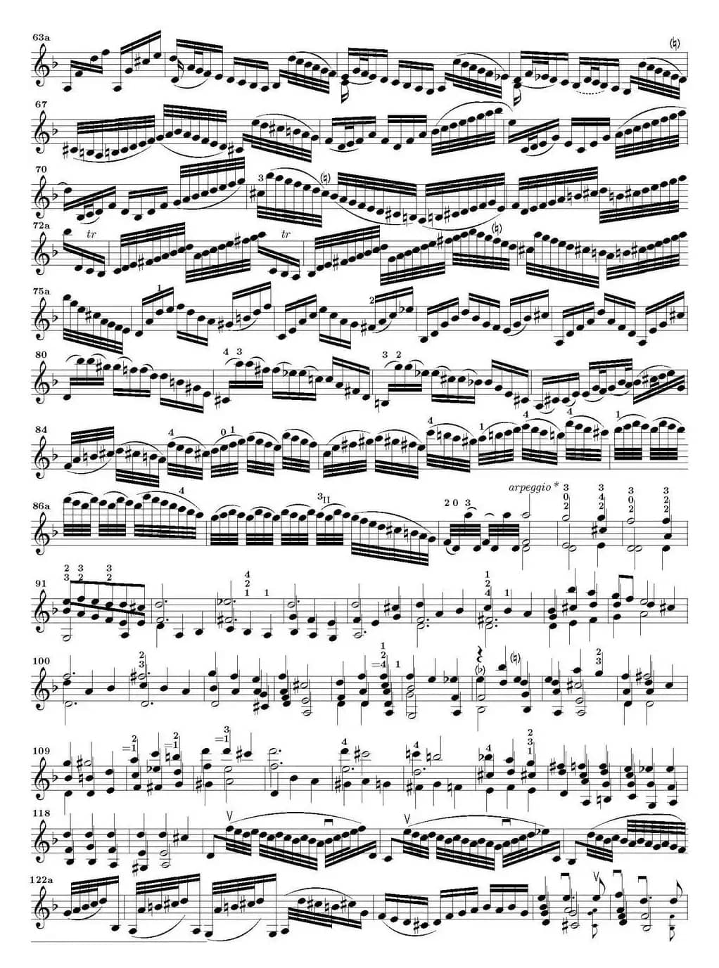 Bach Sonata BWV1004（无伴奏小提琴组曲）