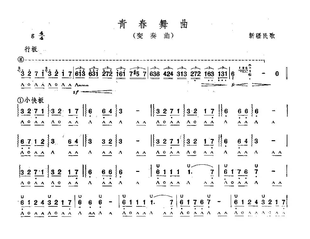 青春舞曲（变奏曲）