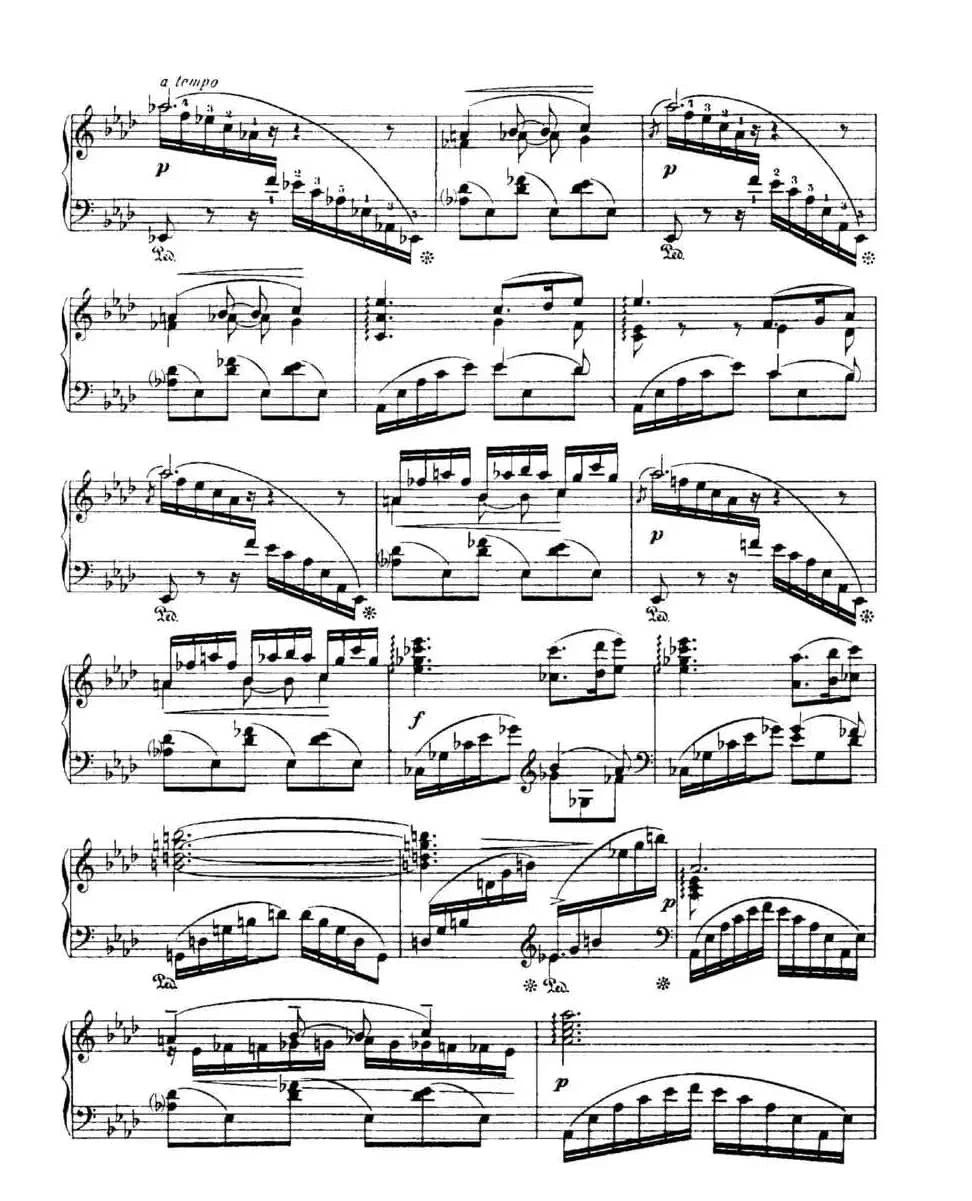 福雷13首船歌：Barcarolle No·4 in A-flat, Op·44