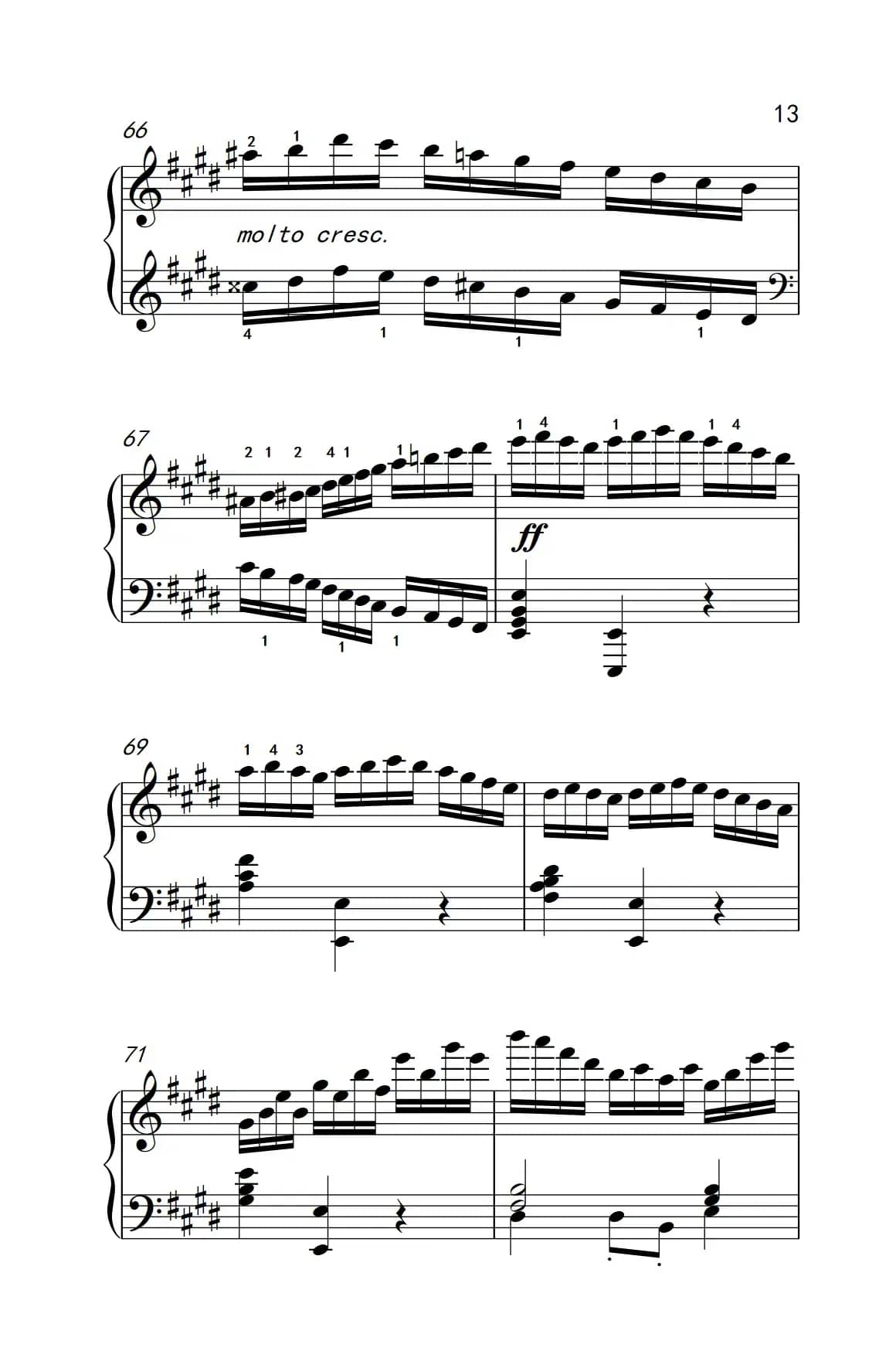 莫什科夫斯基 钢琴练习曲（第一首）