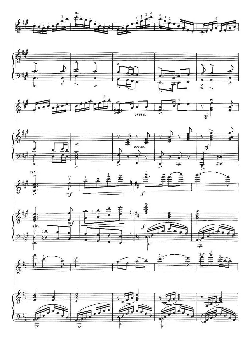 唱支山歌给党听（小提琴+钢琴伴奏）