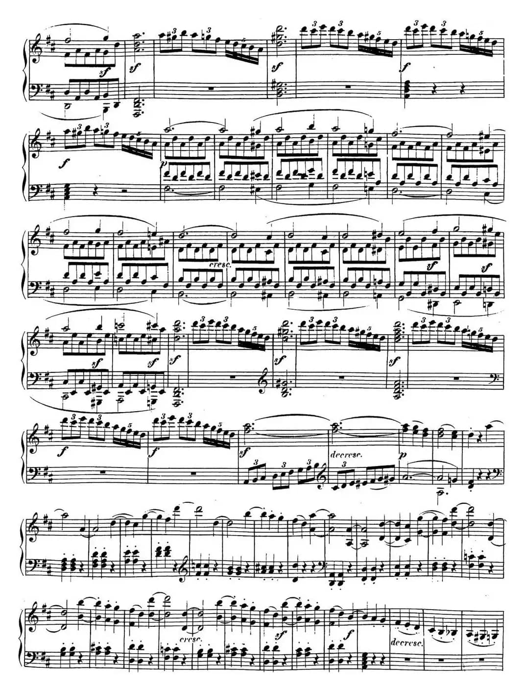 贝多芬钢琴奏鸣曲15 田园 D大调 Op.28 D major