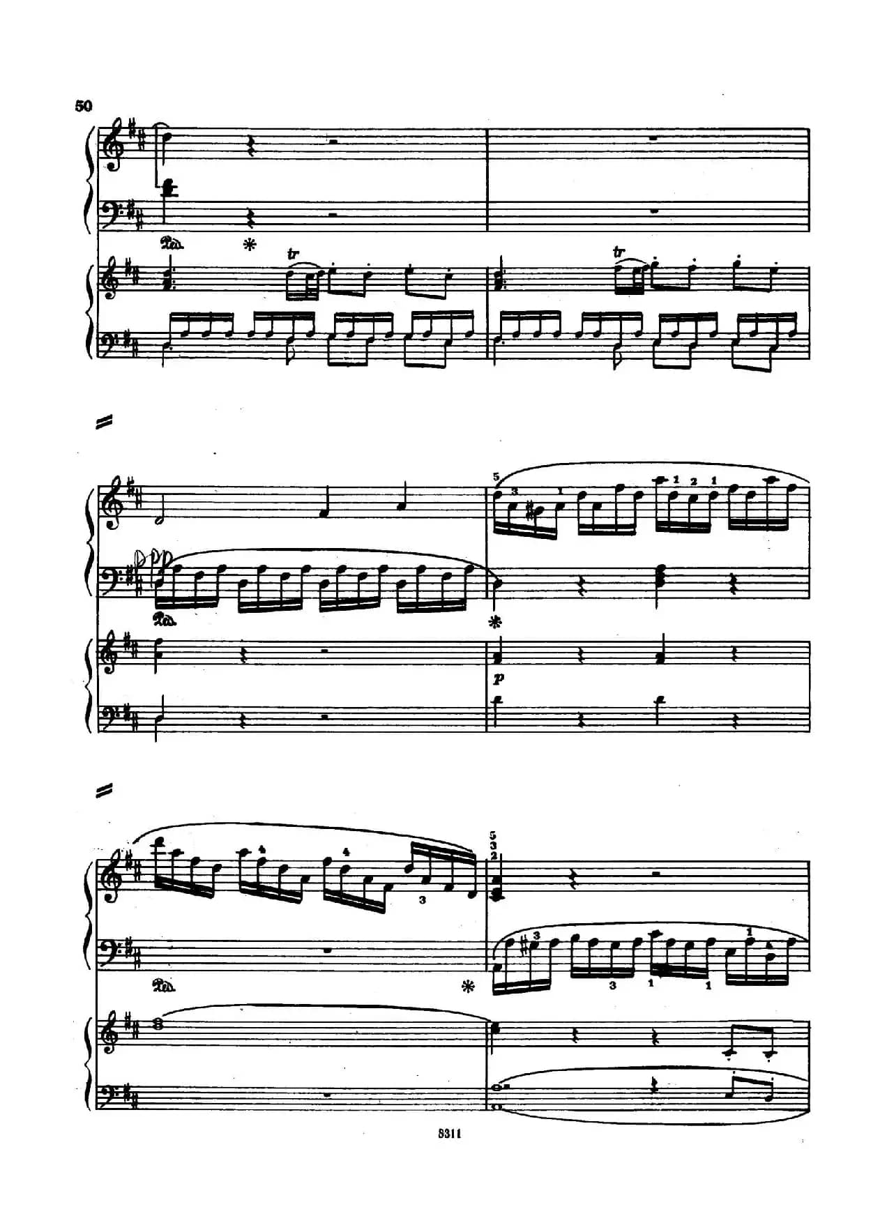 Concerto no 5 K 175 - 2 Piano（Ⅰ）