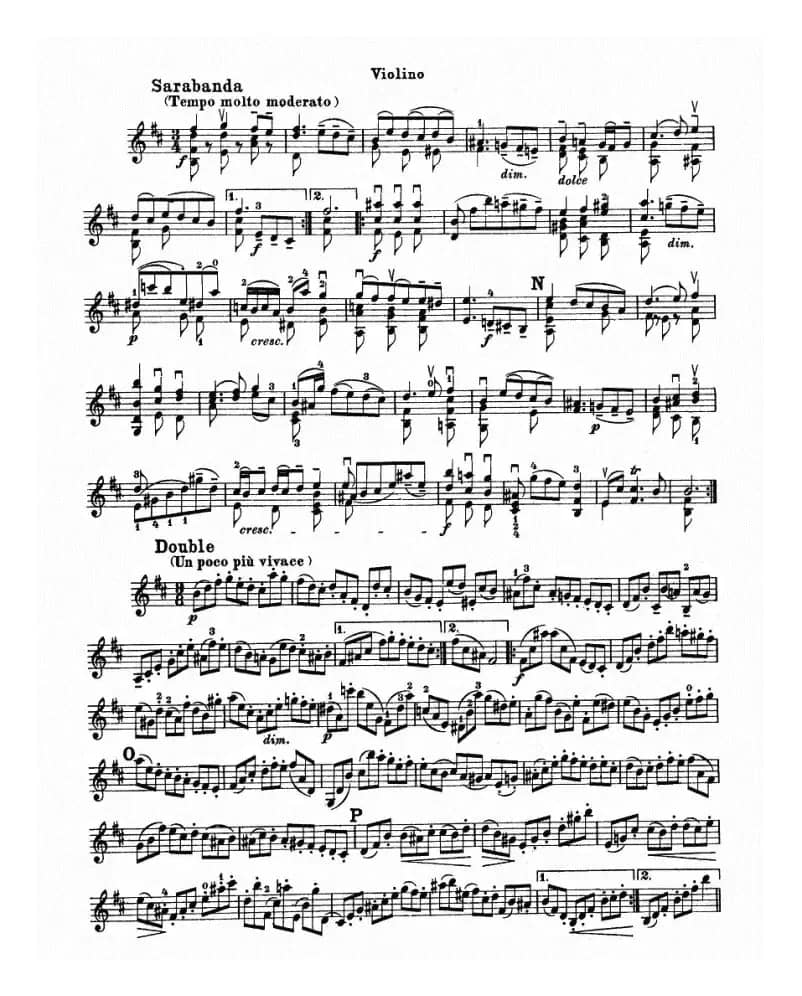 巴赫小提琴变奏曲（一）