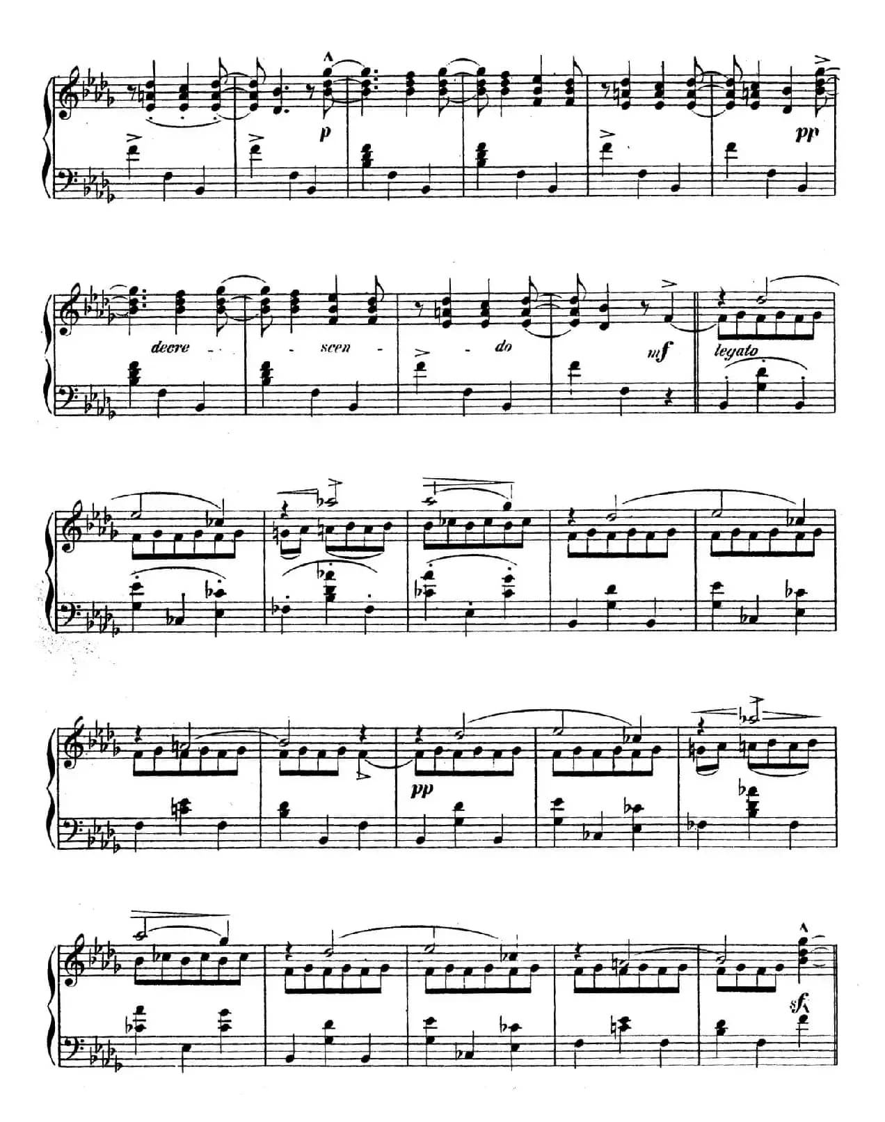 Waltzes Op.23(圆舞曲集·5、降D大调)