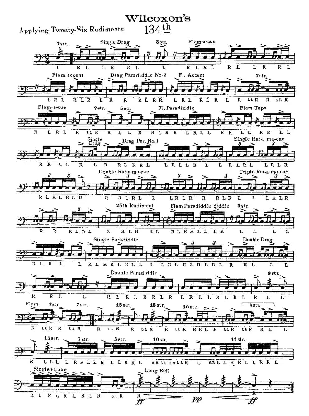 美国军鼓 SOLO No.131-135（爵士鼓谱）