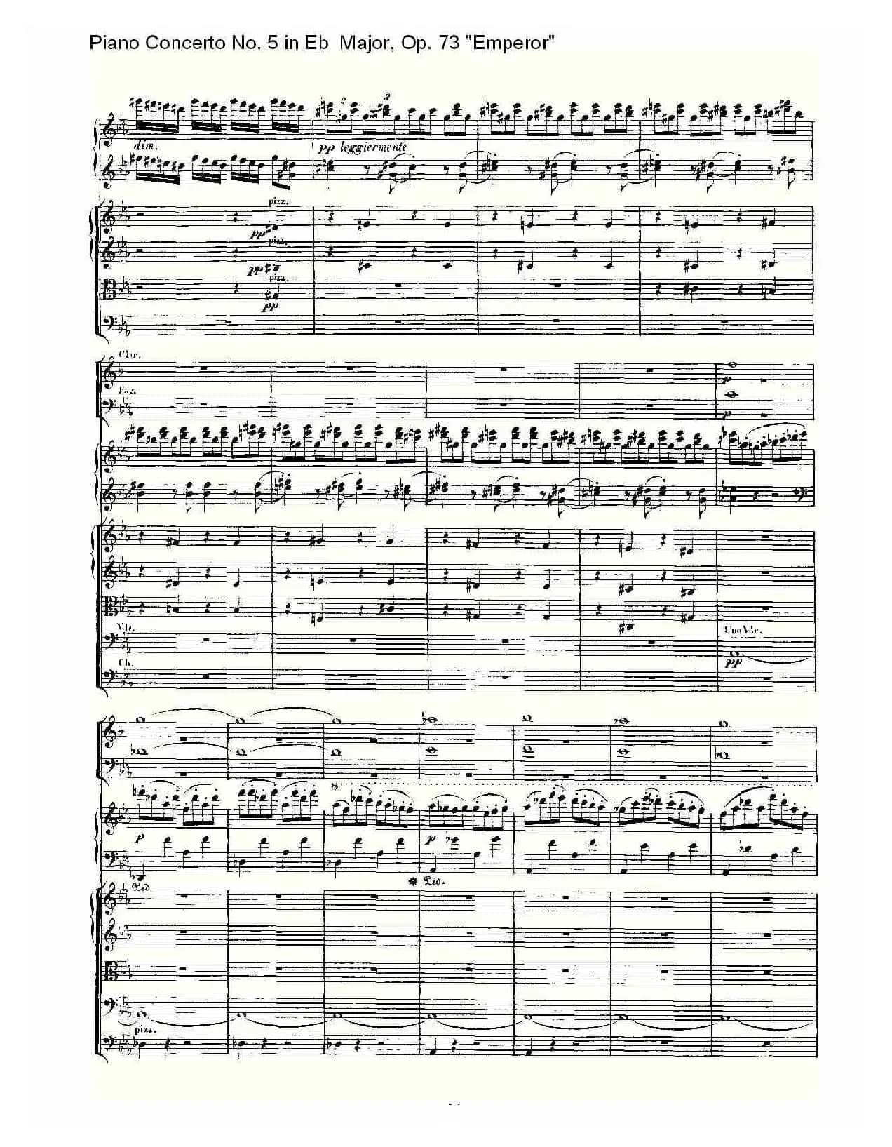 Eb大调钢琴第五协奏曲 Op.73“皇帝” 第一乐章（二）