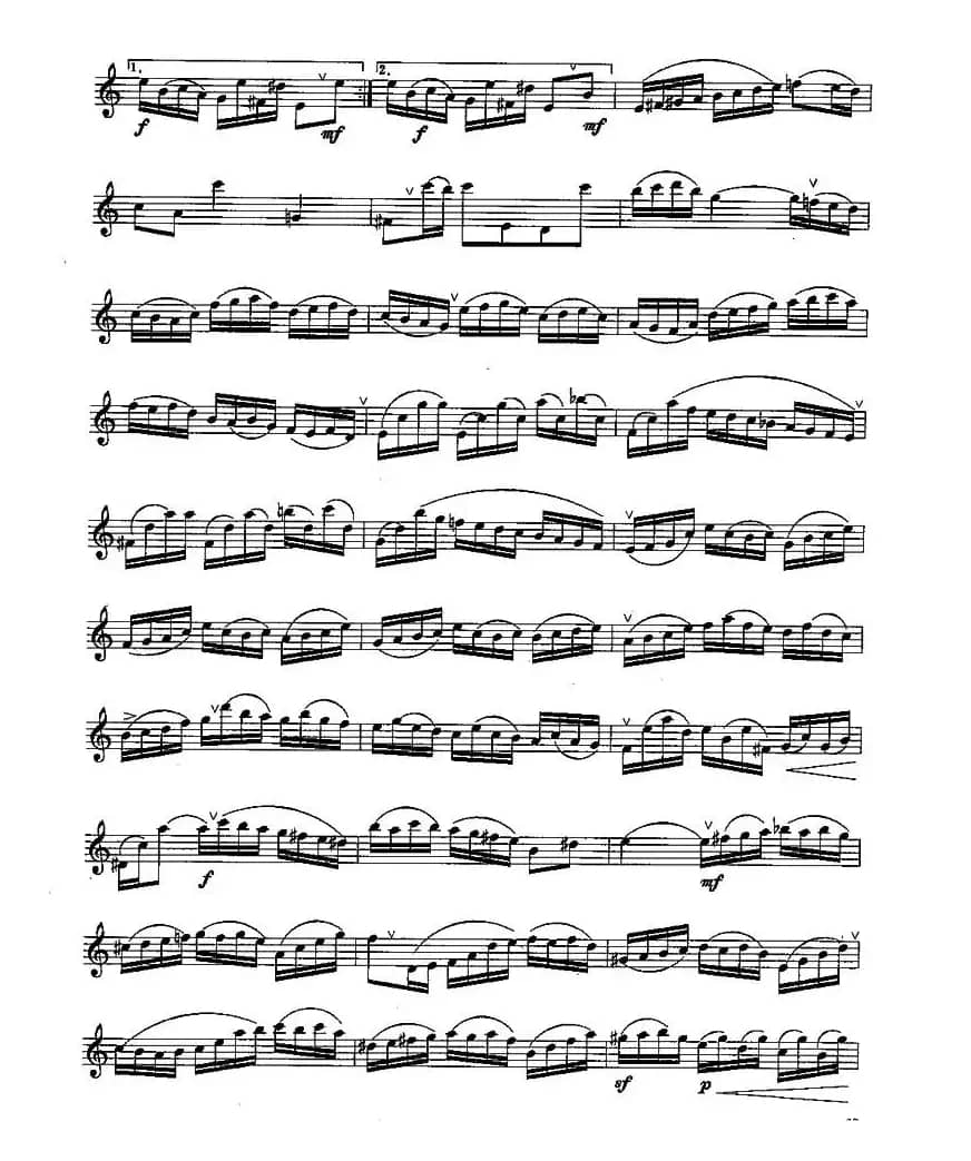 长笛六级考级曲谱