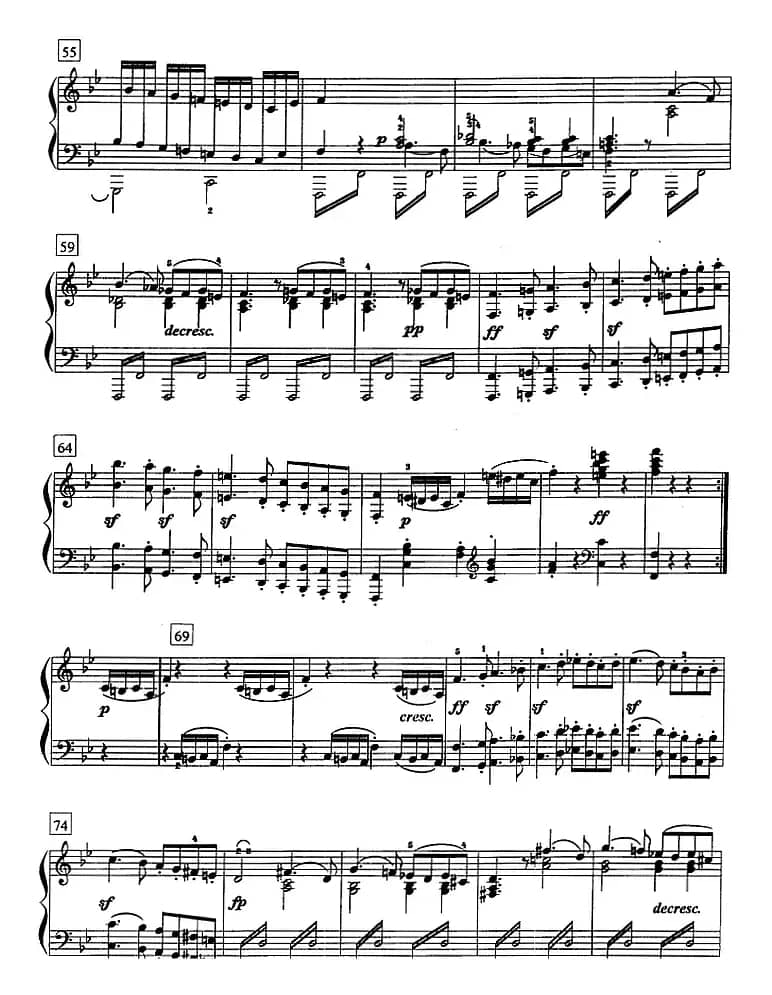 钢琴教程第七级 大型乐曲（降B大调奏鸣曲 Op.22 第一乐章）