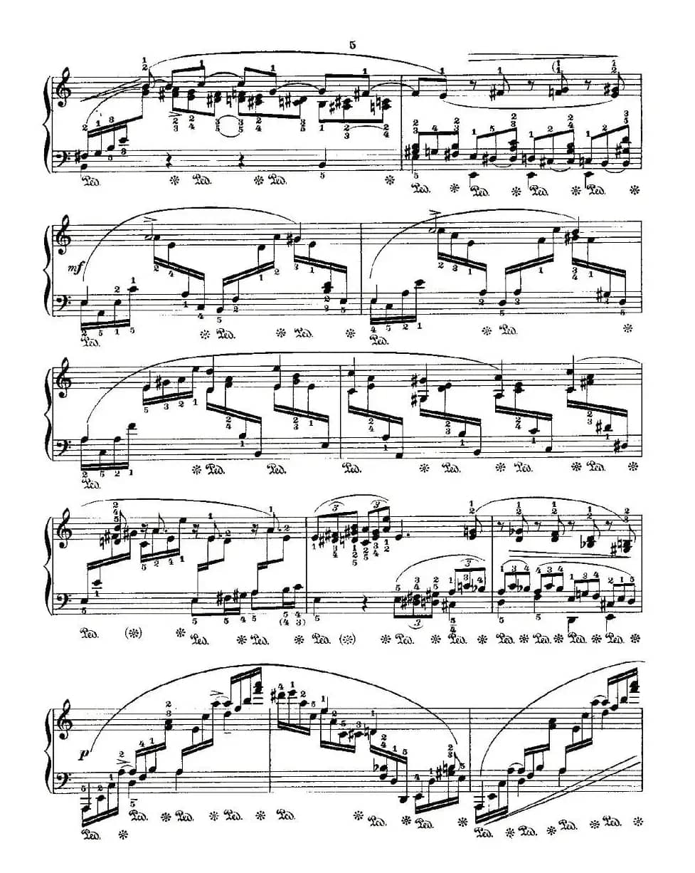 肖邦《练习曲》Fr.Chopin Op.25 No4-1