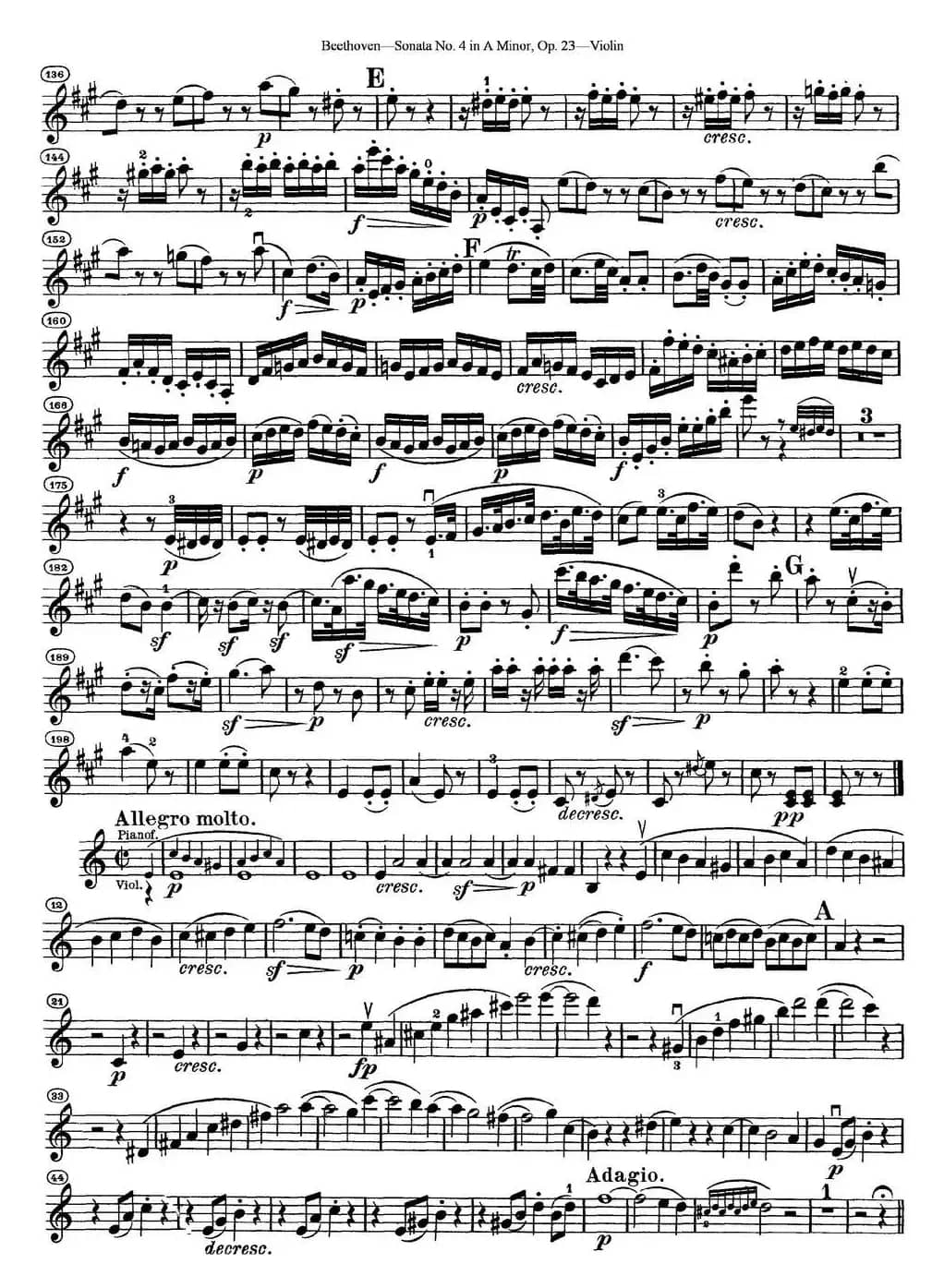 Violin Sonata No.4 in A Minor Op.23