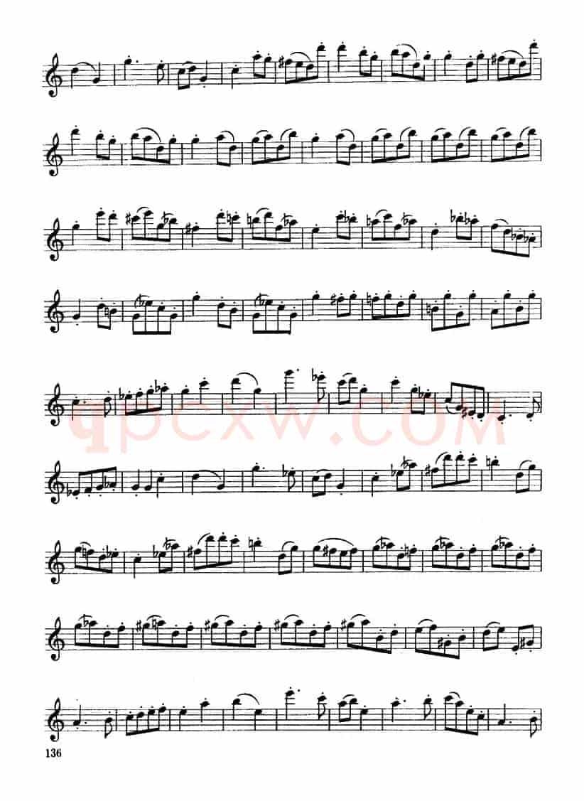 单簧管高级练习曲3首