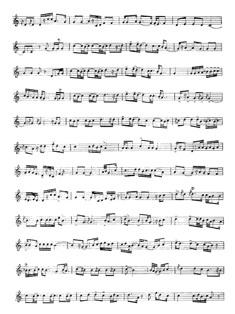 十二木卡姆：Ⅴ 潘吉尕木卡姆 223——233（主旋律谱）