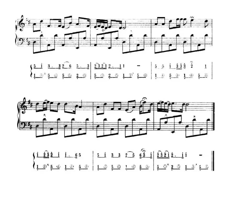 毛主席永远和我在一起（五线谱+简谱）